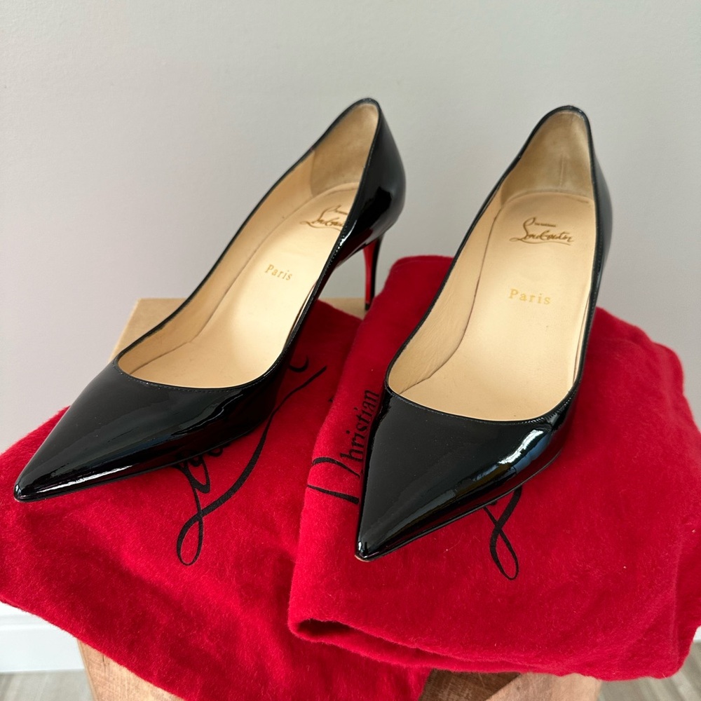 Christian Louboutin Black Patent Heels